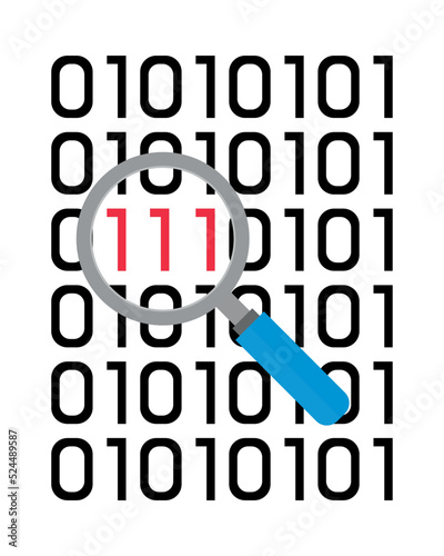 magnifier on cyber fraud detected