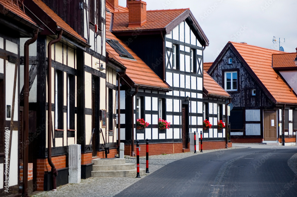 Details of half timbered old houses,