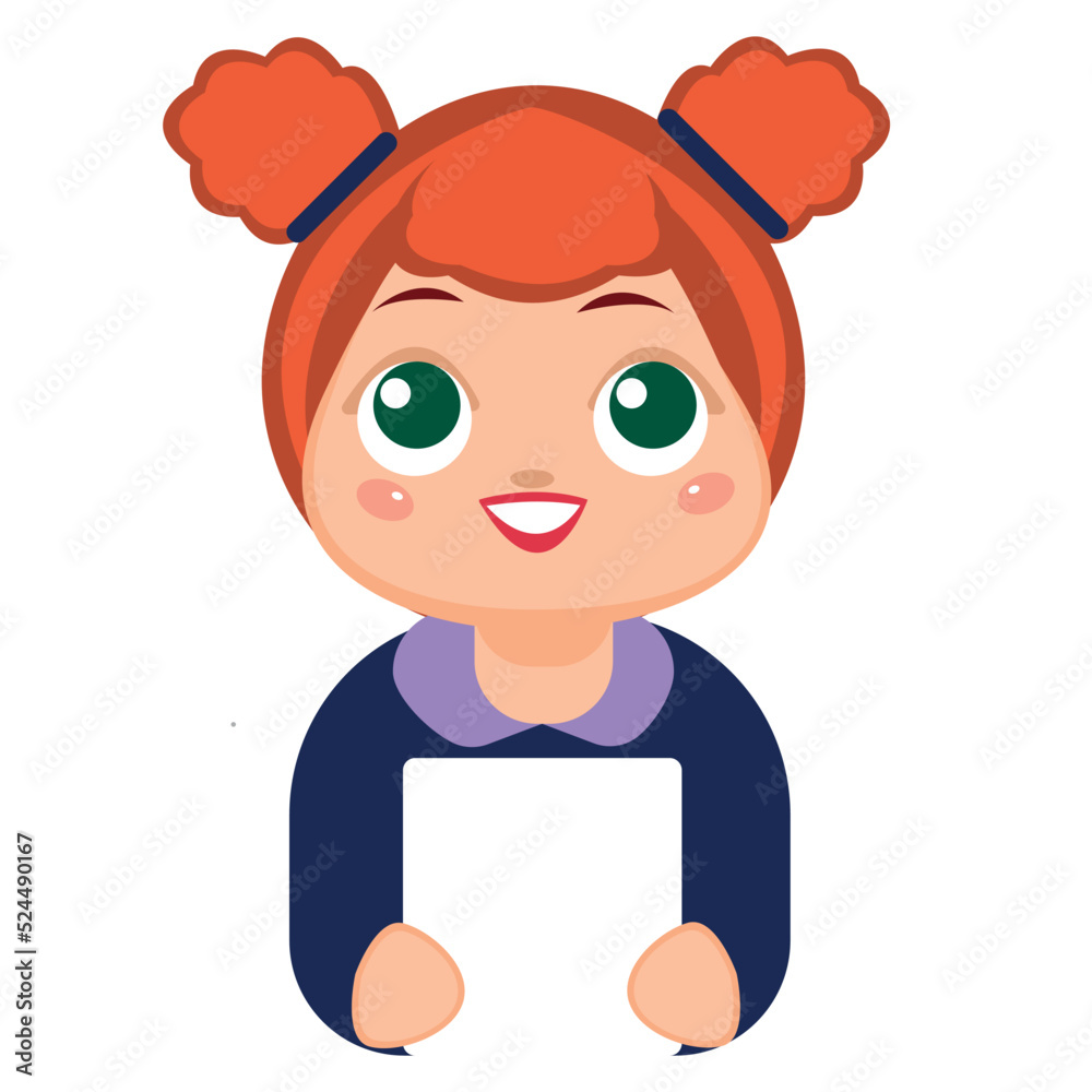 Girl holds a poster with an empty banner, an illustration of a schoolboy cartoon and a blackboard for text. A piece of paper in the hands of a girl. Vector illustration.
Girl holds a poster with an empty banner, an illustration of a schoolboy cartoon and a blackboard for text. A piece of paper in the hands of a girl. Vector illustration.