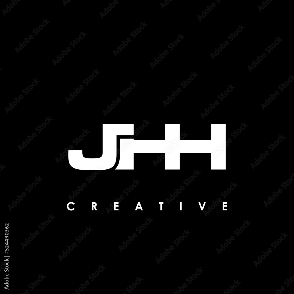 Obraz premium JHH Letter Initial Logo Design Template Vector Illustration