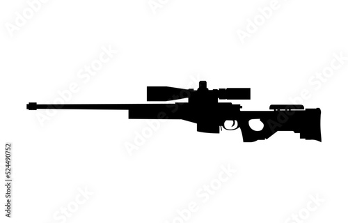 AWM Sniper Rifle ,Gun Vector