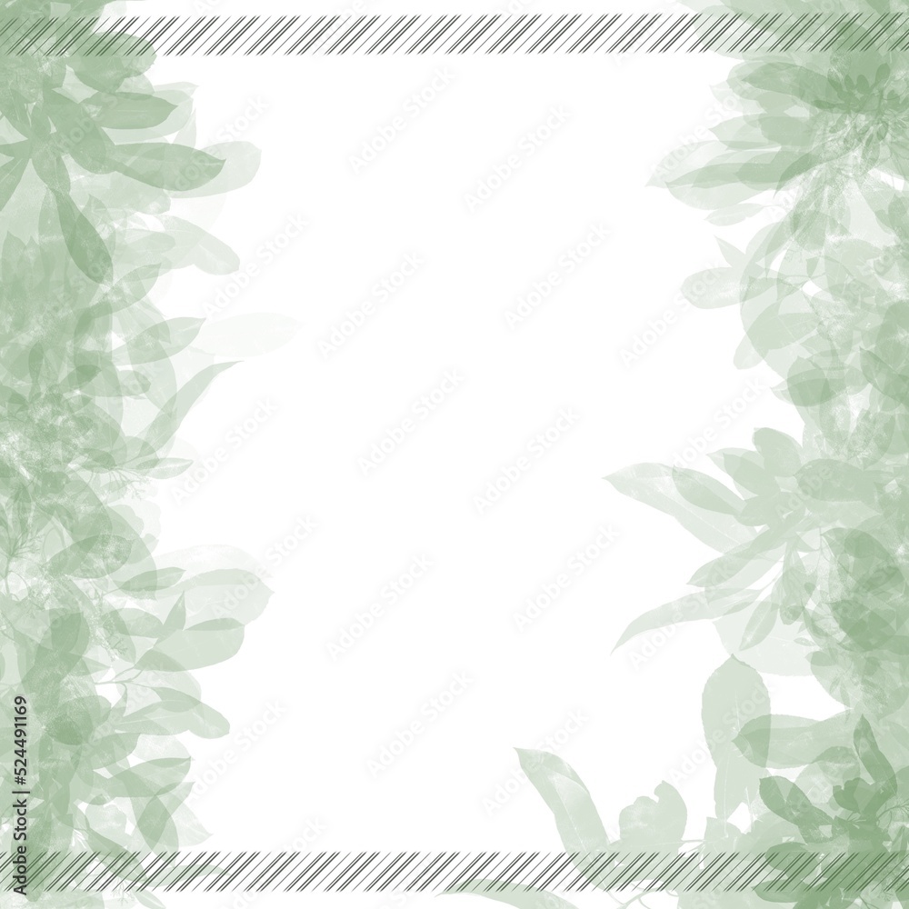 Creative frame in the background. Background with transparent frame. Beautiful abstract background. Beautiful background with green frame. Frame with leaves and flowers. Beautiful frame with plants. Creative frame in the background. Background with transparent frame. Beautiful abstract background. Beautiful background with green frame. Frame with leaves and flowers. Beautiful frame with plants.