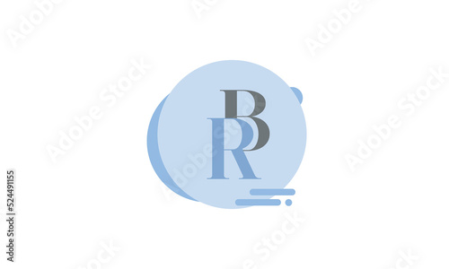 Alphabet letters Initials Monogram logo RB, BR, R and B