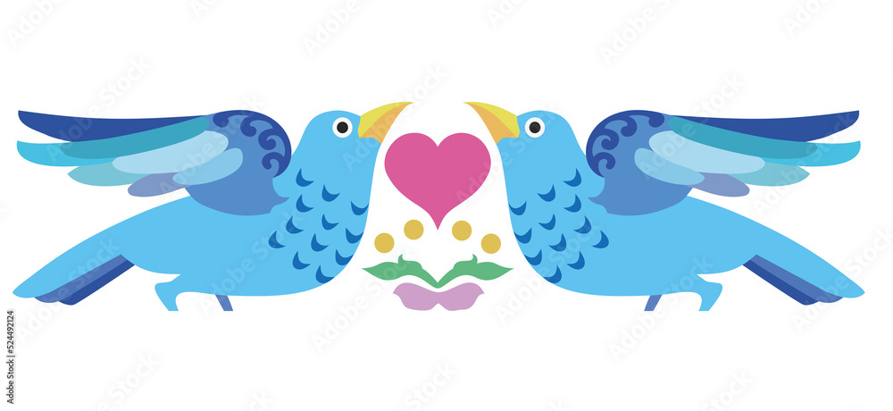 Pennsylvania Dutch style folk art birds Pennsylvania Dutch style folk art birds
