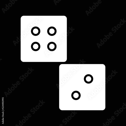 Unique Dice Vector Icon