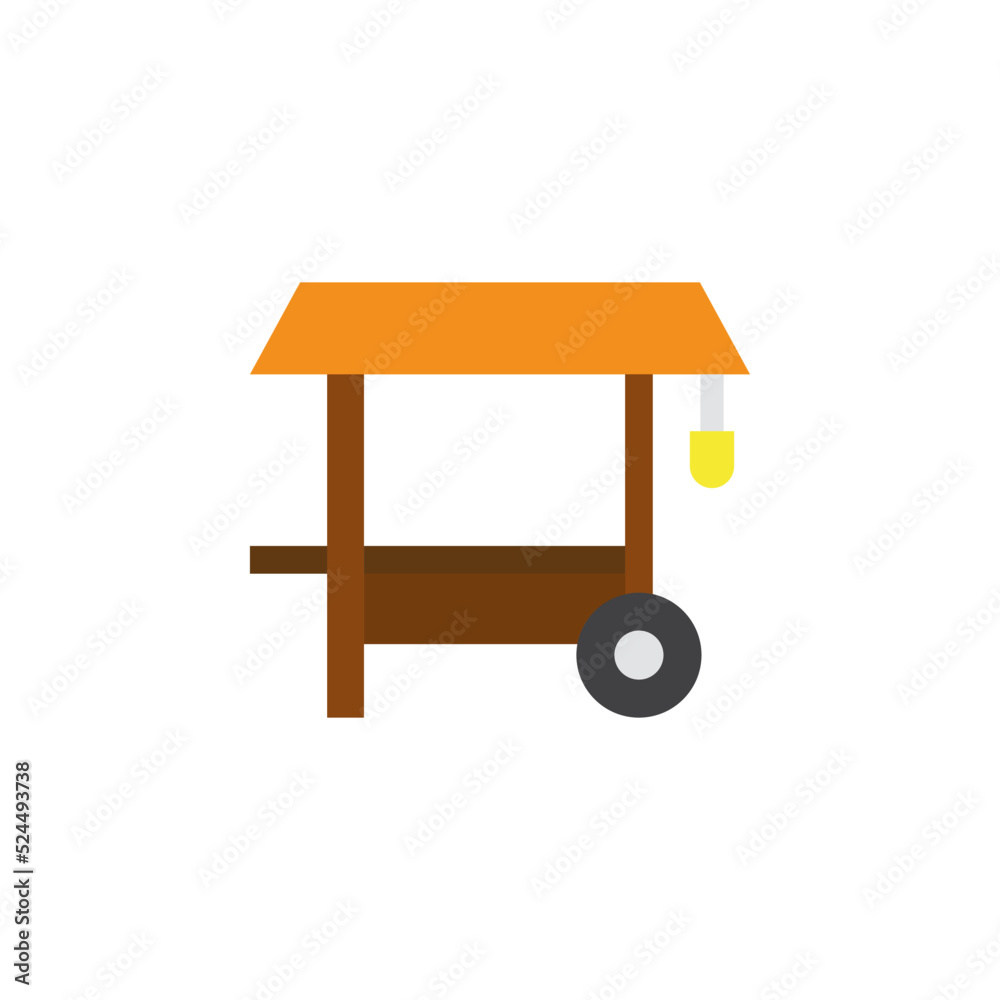 street food cart vector for website symbol icon presentation