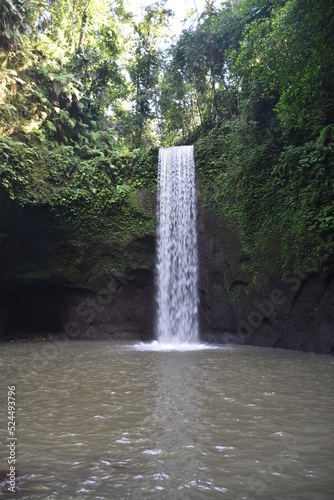 Tibumana Waterfall Portrait, Wide Shot, Bali