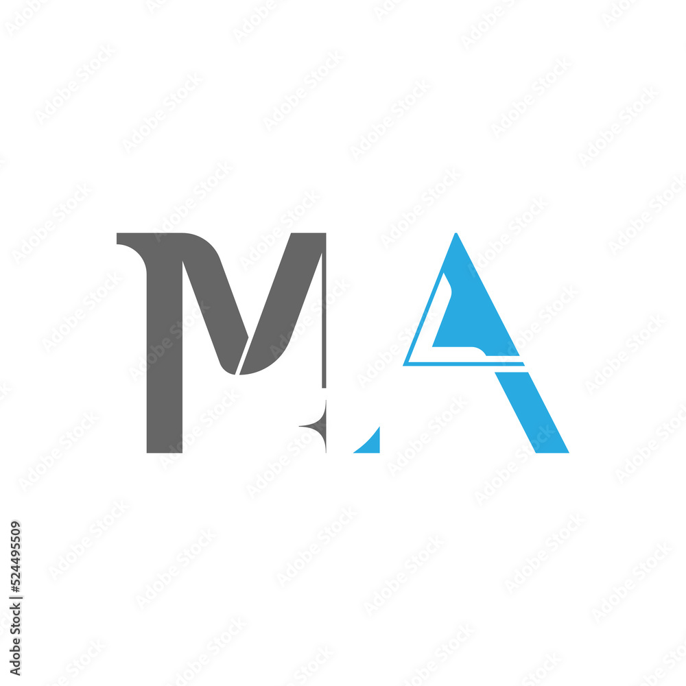 Initial MA logo designed with Letter M and A in vector Design. Initial MA logo designed with Letter M and A in vector Design.