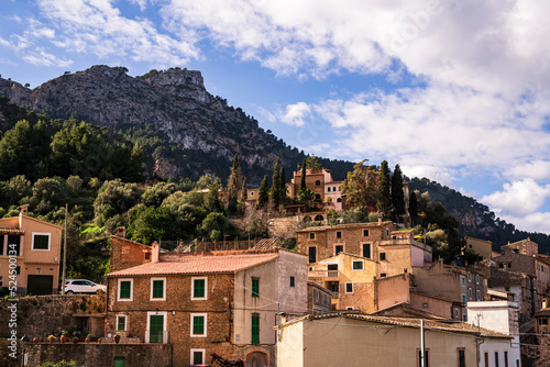 View of the beautiful mountain village of Estellenchs. Photography made in Palma, Mallorca, Spain.