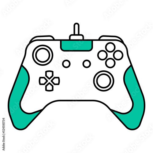 modern gamepad illustration for games