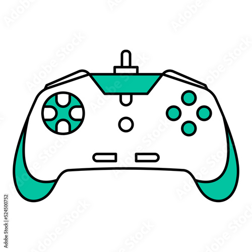 modern gamepad illustration for games
