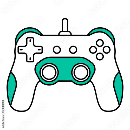 modern gamepad illustration for games