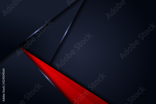 Abstract Geometric Modern Overlap Red and Blue Background Template