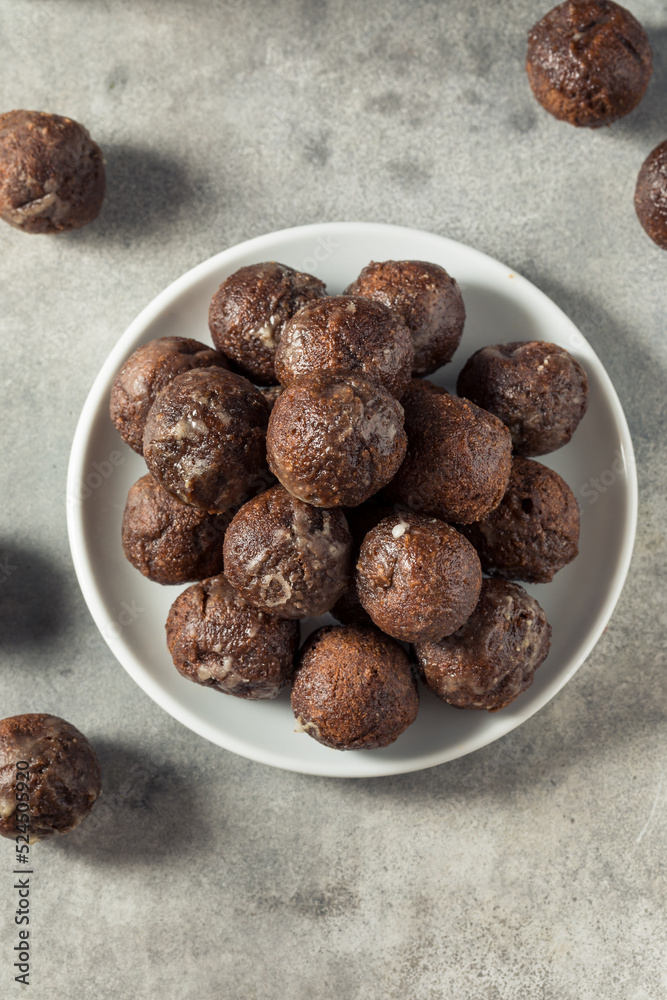 Homemade Glazed Chocolate Donut Holes Homemade Glazed Chocolate Donut Holes