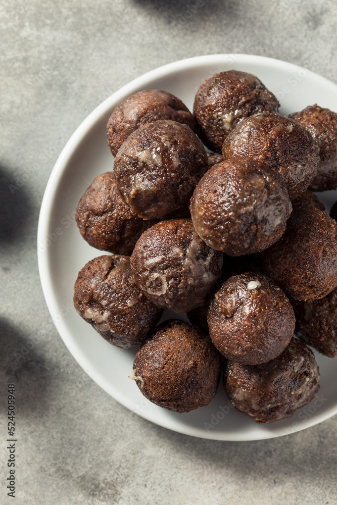 Homemade Glazed Chocolate Donut Holes Homemade Glazed Chocolate Donut Holes