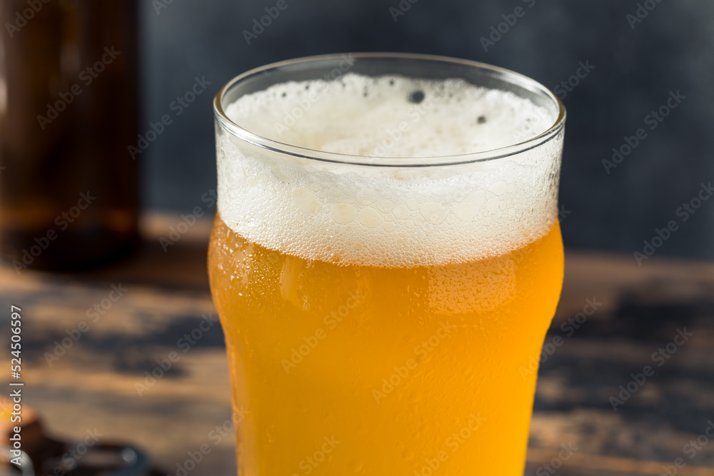 Cold Refreshing Boozy Farmhouse Ale Beer Cold Refreshing Boozy Farmhouse Ale Beer