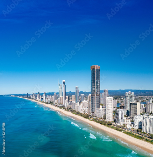 Aerial view of the stunning Gold Coast skyline © Zstock