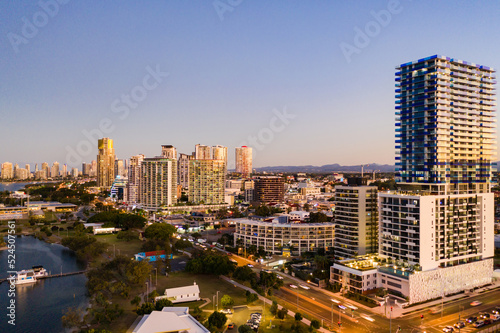 Southport and the Gold Coast Broadwater © Zstock