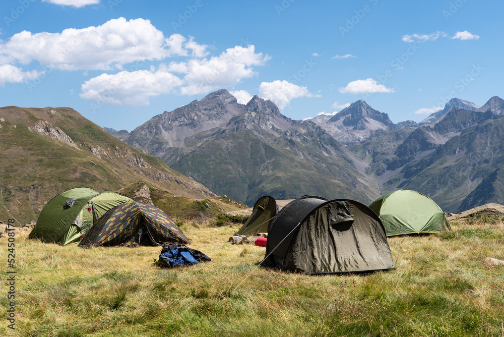 Camp in the Pyrenees National Park