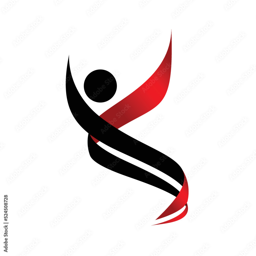 Fitness for active life logo concept Fitness for active life logo concept
