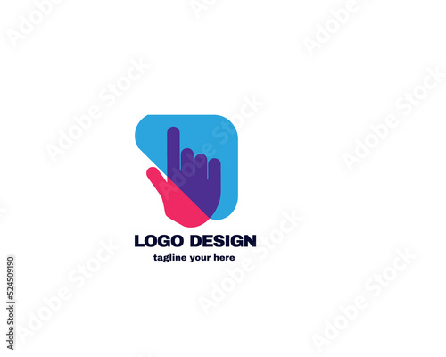 simple and modern design concept. logo for company vector file eps 10 logo with simple and gradient color template © Hania