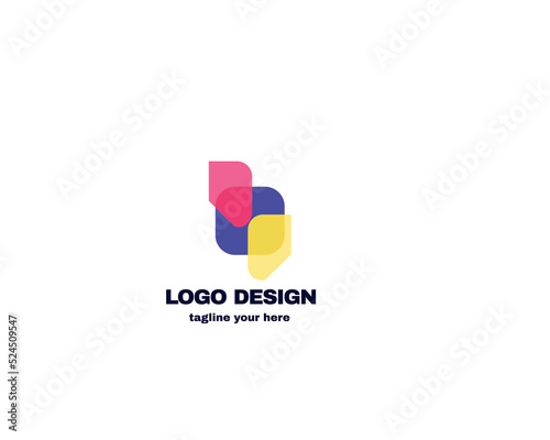 Free Download simple and modern design concept. logo for company vector file eps 10 logo with simple and gradient color template - GFXLoad