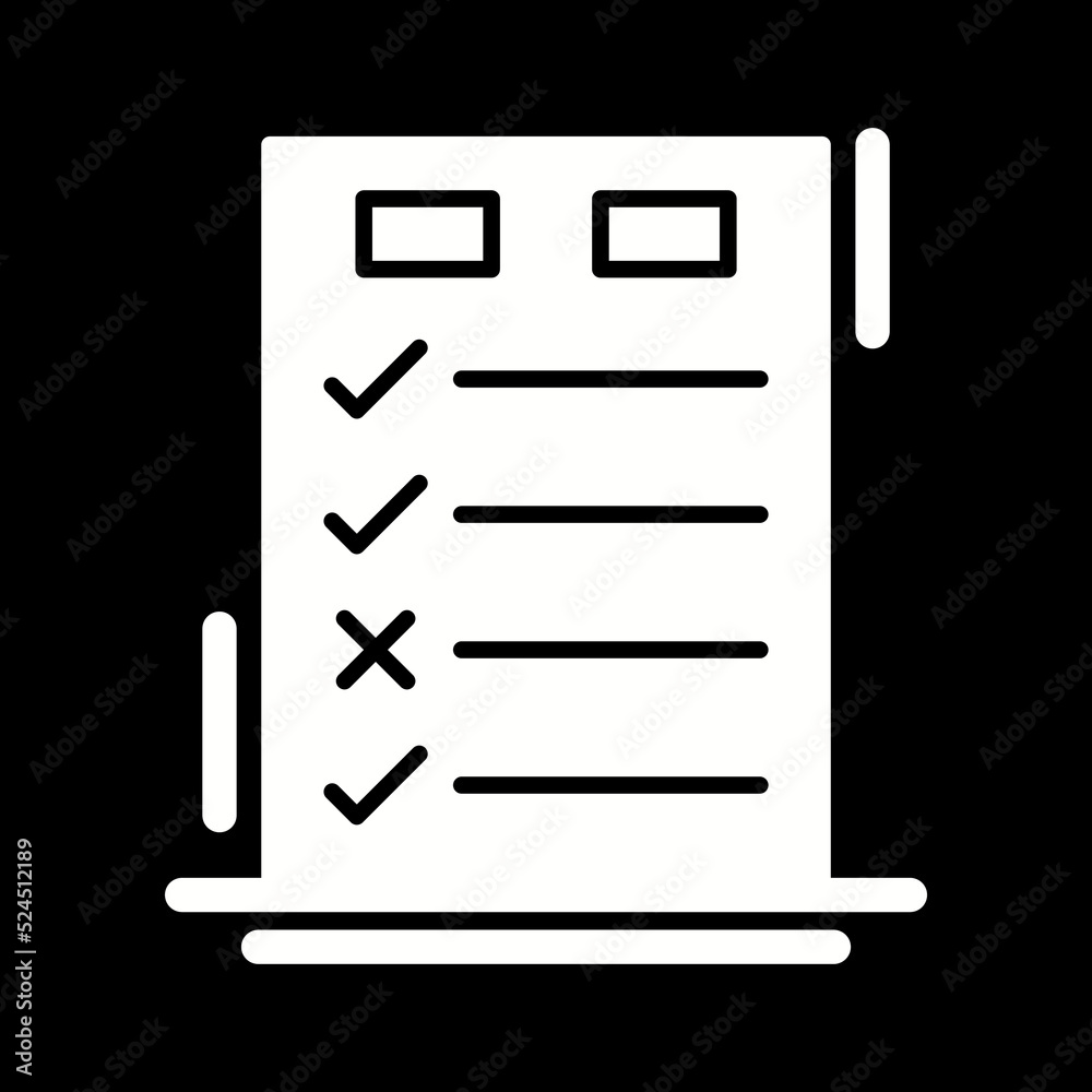 Fototapeta premium Today to Done CheckList Icon