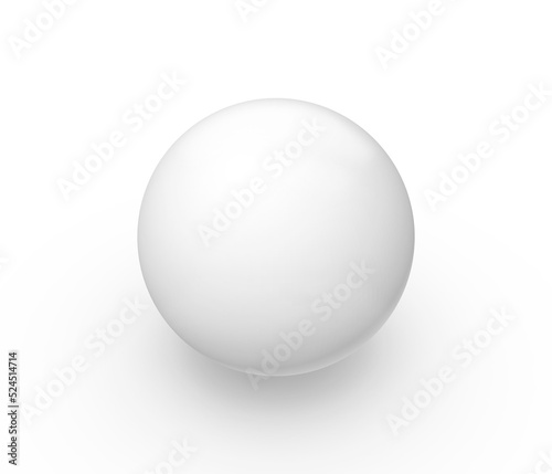 Perfect White 3D Sphere Render