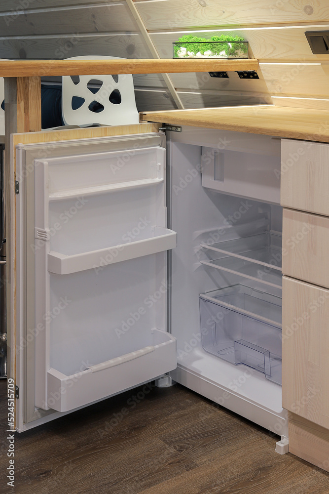 Small refrigerator in the kitchen Small refrigerator in the kitchen