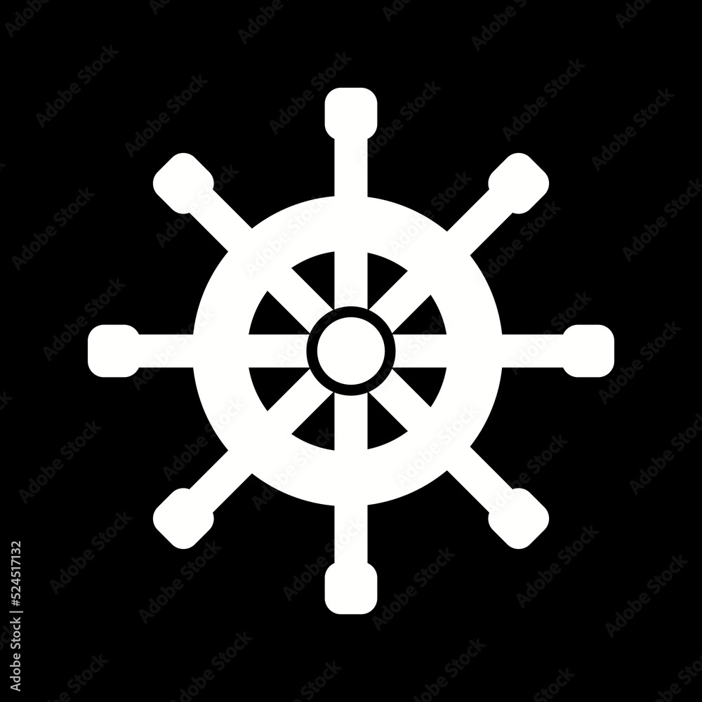 Obraz premium Rudder Icon