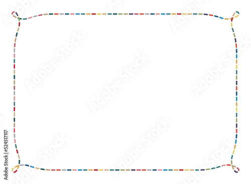 カラフルでかわいいポップなフレーム