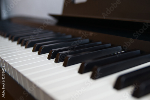 Piano background picture, learning to play piano. Musician life. Live music. 