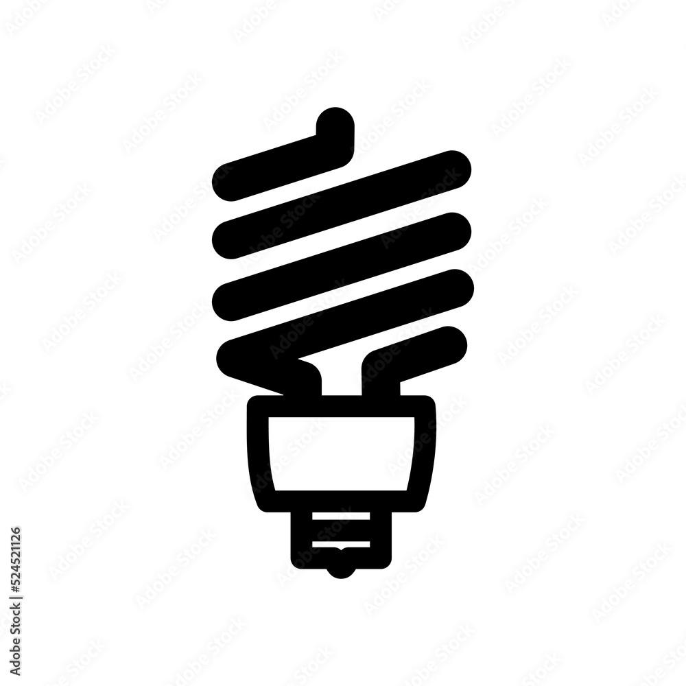 electric lamp icon vector illustration on white background.