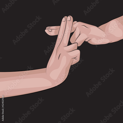 Hands in attack position, anime hands.