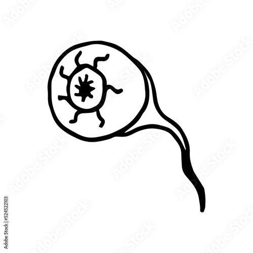 eyeball in doodle style