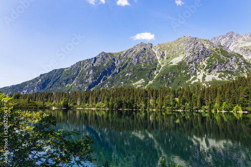Mountain lake located in the High Tatras, Slovakia