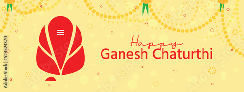 Happy ganesh chaturthi banner