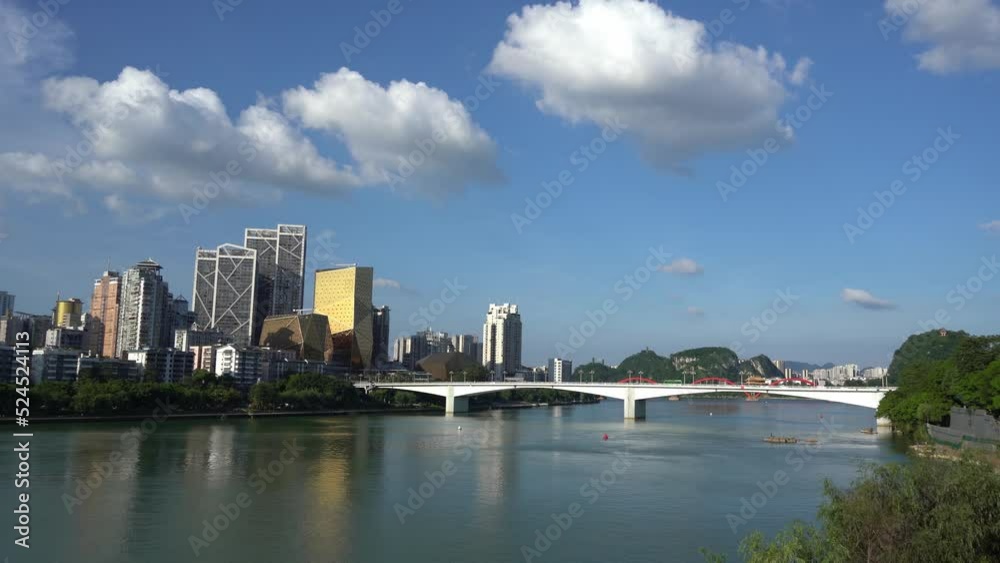 Aerial photography of Liuzhou city landscape in Guangxi Aerial photography of Liuzhou city landscape in Guangxi