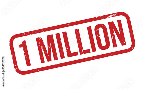 1 Million Rubber Stamp Seal Vector