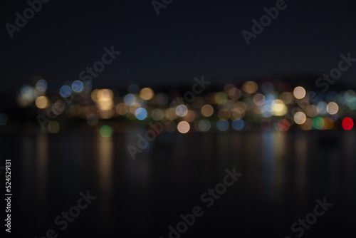 Bokeh Nocturno: Mureta da Urca - RIo de Janeiro, Brasil