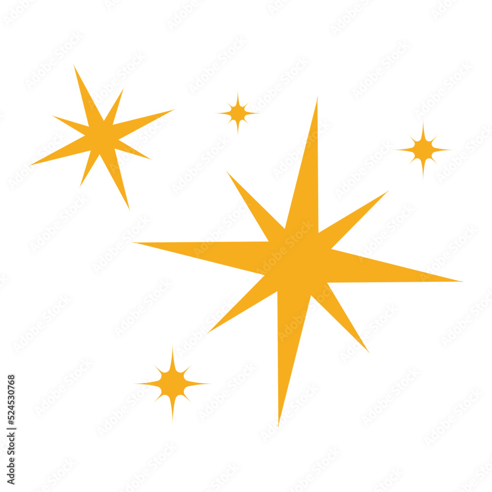 Gold sparkles with yellow stars and glitter. Gold sparkles with yellow stars and glitter.