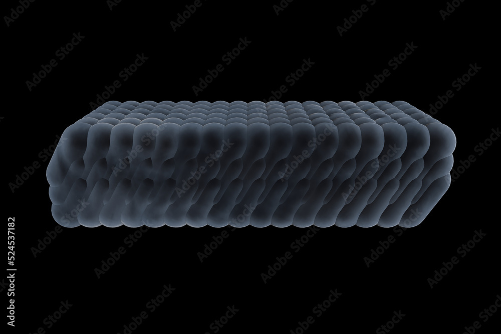 3D nanolayers illustration, structural color, electron microscope 3D nanolayers illustration, structural color, electron microscope