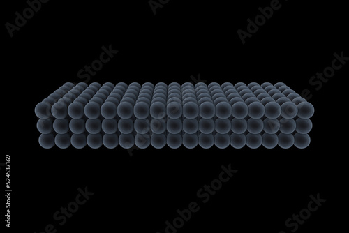 3D nanolayers illustration, structural color, electron microscope  photo