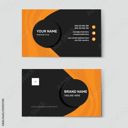 Professional business card design template 