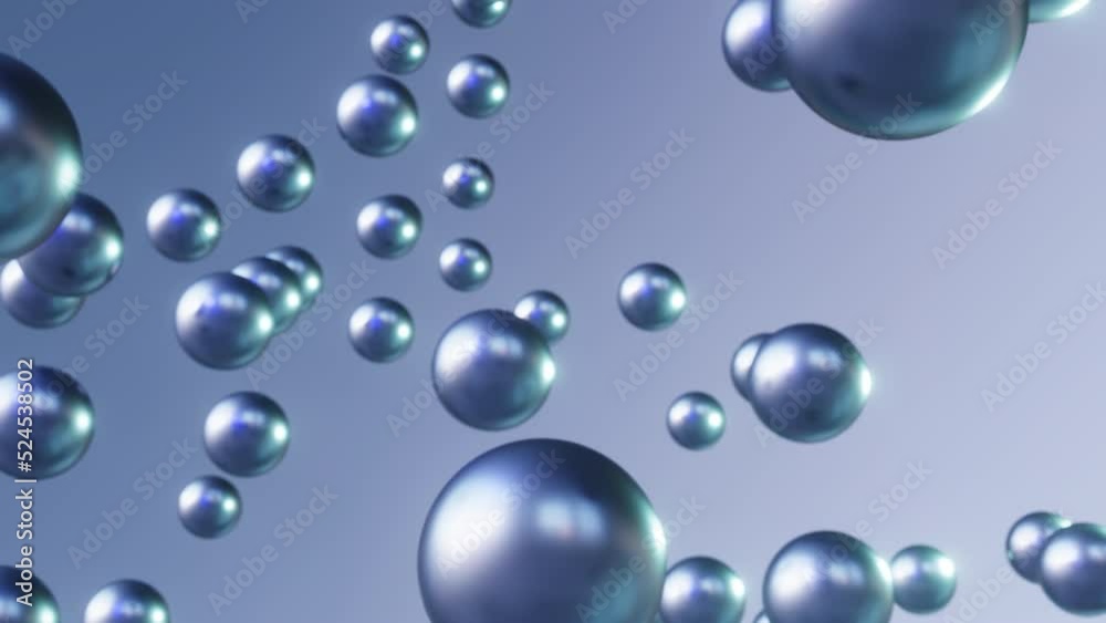 3d render abstract moving silver metallic bubbles loop animation 3d render abstract moving silver metallic bubbles loop animation