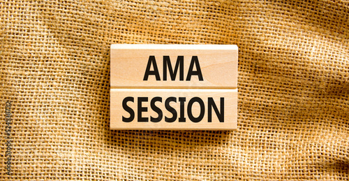 Tableau sur toile AMA ask me anything session symbol