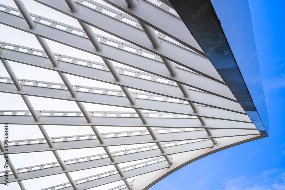 modern gable - part of - close up