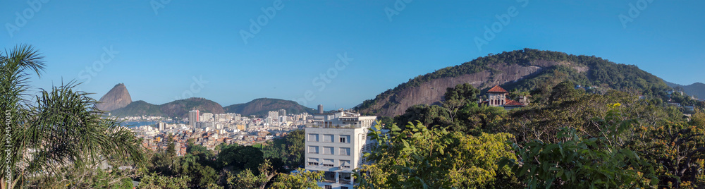 city wall top view tram centrocity vegetation arches trees grass bromeliad ruin hill sky christ the redeemer sea bay ship boat helicopter house building horizon landscape sky line bridge roof