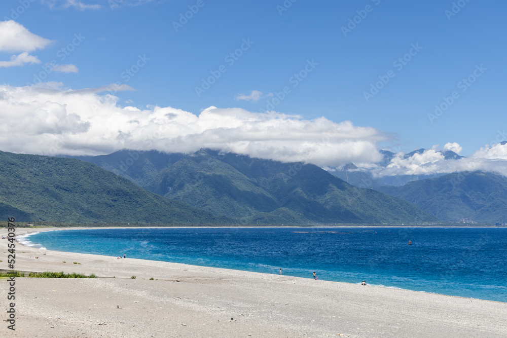 Qixingtan Beach in Hualien County of Taiwan Qixingtan Beach in Hualien County of Taiwan