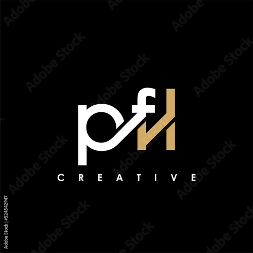 PFL Letter Initial Logo Design Template Vector Illustration photo